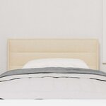 vidaXL Tête de lit LED Design Lignes Crème 100 cm Tissu