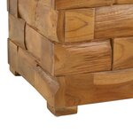 vidaXL Tabouret de Rangement Marron 40 x 40 x 45 cm