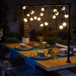 Luxform jeu de guirlandes lumineuses de jardin avec 20 led honolulu