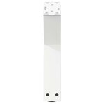 vidaXL Pieds de table basse 2 pièces Blanc 30 x (30-31 3) cm Acier
