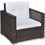 Salon de jardin meuble d'extérieur ensemble de mobilier 6 pièces avec coussins résine tressée marron 02_0016904