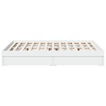 vidaXL Cadre de lit avec tiroirs sans matelas blanc 120x190 cm