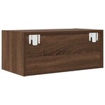 vidaXL Meuble TV 2 Pièces chêne marron 60x31x25 5 cm bois d'ingénierie