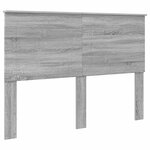 vidaXL Cadre de lit Gris Sonoma 140 x 200 cm Bois de pin massif
