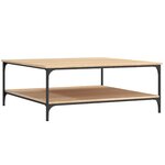 vidaXL Table basse chêne sonoma 100x100x40 cm bois d'ingénierie