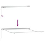 vidaXL Auvent Rétractable Manuel Beige 300x250 cm