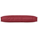vidaXL Coussin pour dossier de palette Bordeaux 80 x 40 x 12 cm
