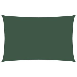 vidaXL Voile de parasol tissu oxford rectangulaire 2 5x5 m vert foncé