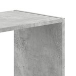 vidaXL Bibliothèque gris béton 102x32x108 cm bois d'ingénierie