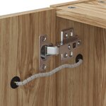 vidaXL Armoire de salle de bain à miroir avec LED chêne 45x13x52 cm