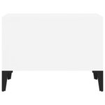 vidaXL Table basse Blanc 60x50x36 5 cm Bois d'ingénierie