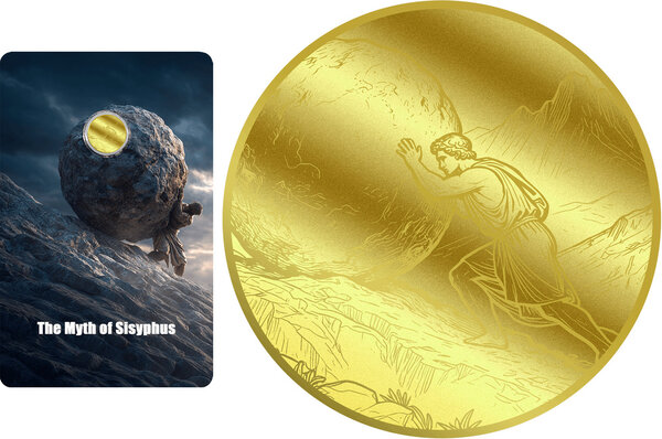 Pièce de monnaie en Or 12 Dollars g 0.031 (1/1000 oz) Millésime 2026 MYTH OF SISYPHUS 1/1000 (PRÉCOMMANDE)