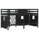 vidaXL Lit mezzanine enfants avec rideaux sans matelas 90x200cm