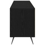 vidaXL Meuble TV Chêne noir 150 x 30 x 44 5 cm Bois d'ingénierie