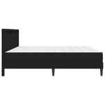vidaXL Cadre de lit avec bandes LED Noir 180 x 200 cm Simili cuir