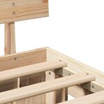 vidaXL Lit avec tiroirs - 135 x 190 cm - Bois de pin massif