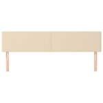 vidaXL Têtes de lit 2 Pièces Crème 90x5x78/88 cm Tissu