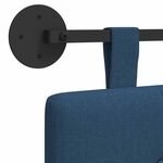 vidaXL Tête de lit suspendue Bleu Tissu