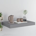 vidaXL Étagère murale flottante gris 40x23x3 8 cm MDF