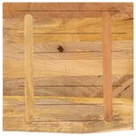 vidaXL Dessus de table 40x40x3 8 cm bord vif bois massif manguier brut