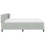 vidaXL Lit à ressorts avec matelas gris foncé 80x200 cm en velours
