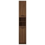 vidaXL Armoire de bain Chêne marron 32x34x188 5 cm Bois d'ingénierie