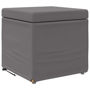 vidaXL Tabouret Gris Cuir Synthétique et Bois Composite