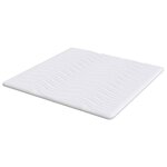vidaXL Coussins de Matelas Blanc 200 x 200 cm Polyester sans colle