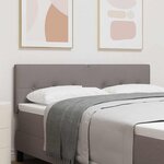 vidaXL Tête de lit LED avec bandes LED Taupe 144 cm tissu