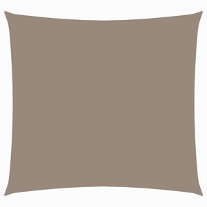 vidaXL Voile de parasol tissu oxford carré 6x6 m taupe