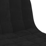 vidaXL Tabouret de bar Noir Velours