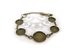 Bracelet à décorer avec cabochon rond bronze
