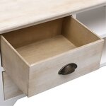 vidaXL Meuble TV 108x30x40 cm Bois de Paulownia solide