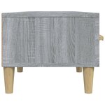 vidaXL Meuble TV Sonoma gris 150x34 5x30 cm Bois d'ingénierie
