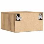 vidaXL Cabinet de chevet 2 Pièces chêne artisanal 35 x 35 x 20 cm