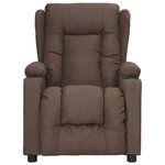 vidaXL Fauteuil Taupe Tissu