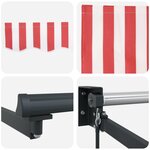 vidaXL Store rétractable manuel avec LEDs 5 x 3 m