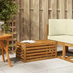 vidaXL Banc de Jardin Naturel 79 x 43 x 37 cm Bois d'Acacia Massif