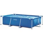 Intex kit piscine metal frame junior rectangulaire tubulaire (l)3,00 x (l)2,00 x (h)0,75m