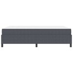 vidaXL Cadre de lit Gris foncé 140 x 200 cm Tissu en velours côtelé