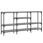 vidaXL Table console sonoma gris 160x29x80 cm bois d'ingénierie