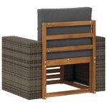 vidaXL Sofa de milieu extérieur Bois d'Acacia Massif Naturel