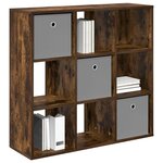 vidaXL Buffet Chêne fumé 88 5 x 29 x 84 5 cm