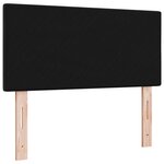 Cabeza LED vidaXL Tufté Bouton Noir 100 cm Velours
