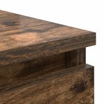 vidaXL Buffet avec tiroirs chêne fumé 37 5x35x99 cm bois d'ingénierie