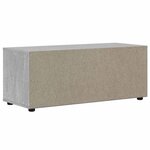 vidaXL Meuble TV VISNES gris béton 100x40x38 cm bois d'ingénierie