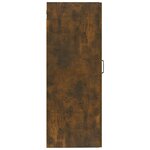 vidaXL Armoire suspendue Chêne fumé 35x34x90 cm Bois d'ingénierie