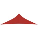 vidaXL Voile d'ombrage 160 g/m² Rouge 3 5x3 5x4 9 m PEHD