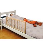 Barrière de Lit Bois Nature120 CM - Sécurité pour Bébé