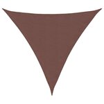 vidaXL Voile de parasol tissu oxford triangulaire 6x6x6 m marron